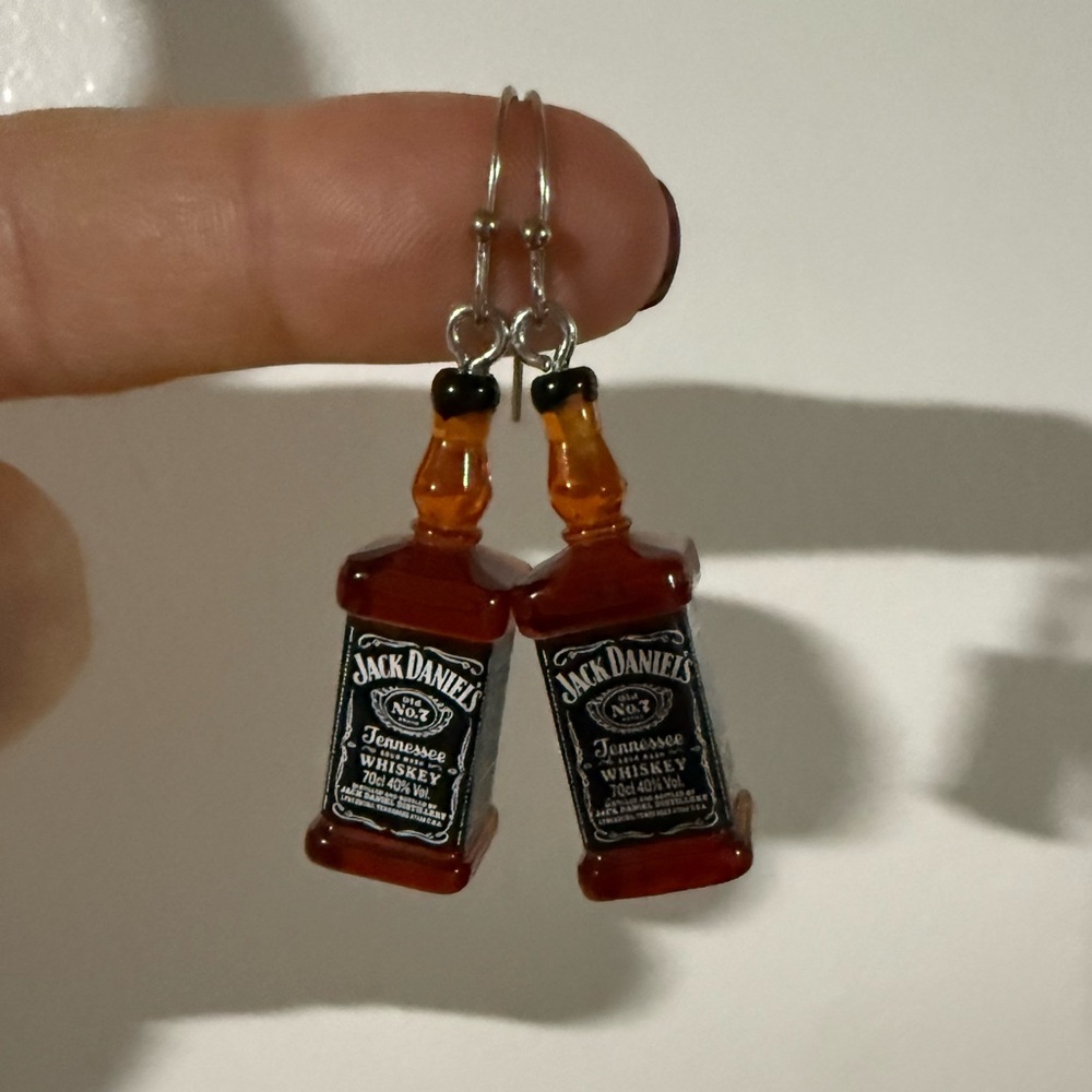 Jack Daniels earrings